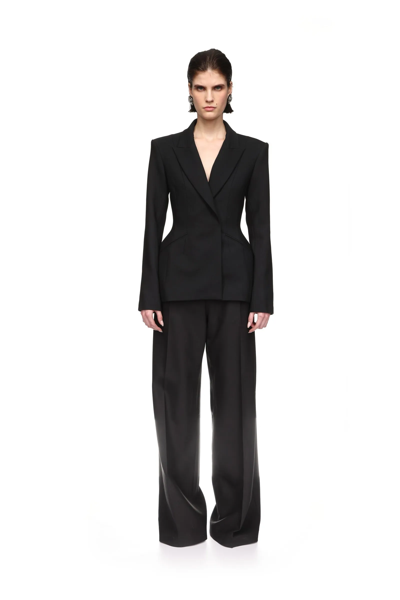 HOURGLASS WAIST TAILORED JACKET sold by David Koma product image thumbnail 2