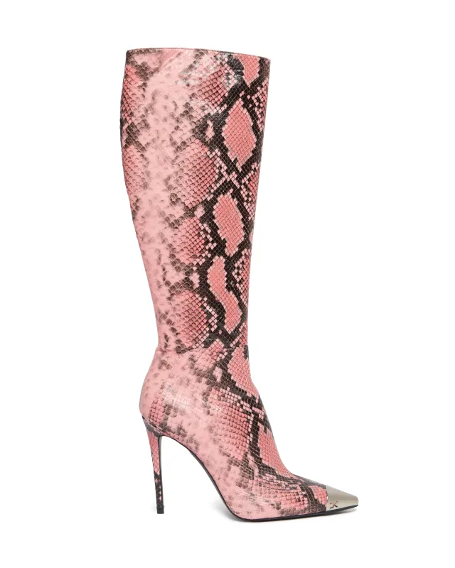 KNEE HIGH SNAKE BOOTS sold by David Koma
