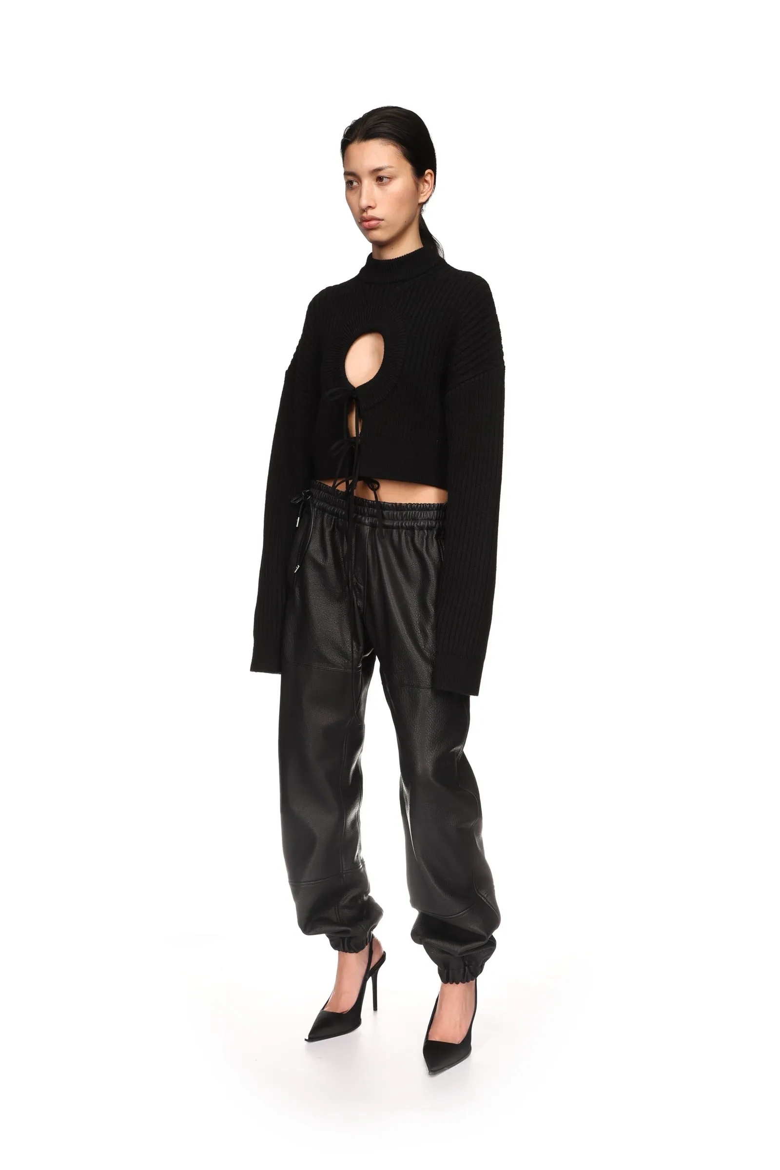 LEATHER TRACK PANTS sold by David Koma product image thumbnail 3