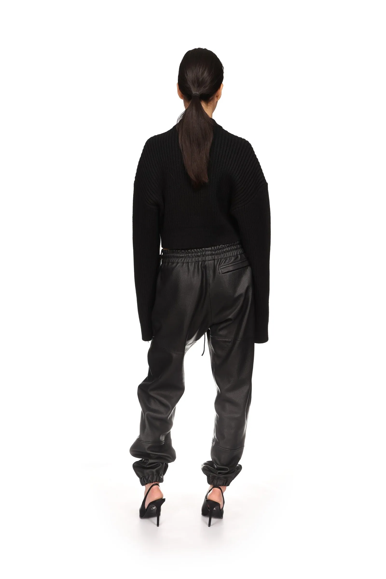 LEATHER TRACK PANTS sold by David Koma product image thumbnail 5