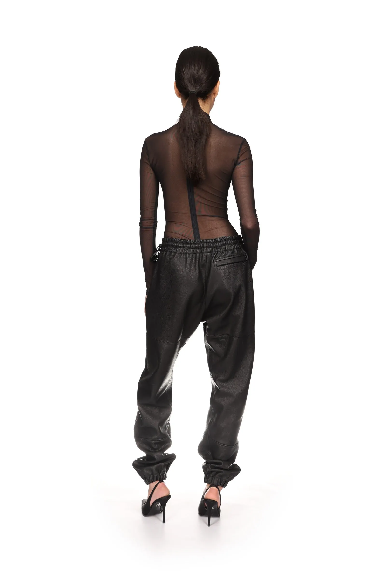 PRINTED MESH LONG SLEEVE BODYSUIT sold by David Koma product image thumbnail 5