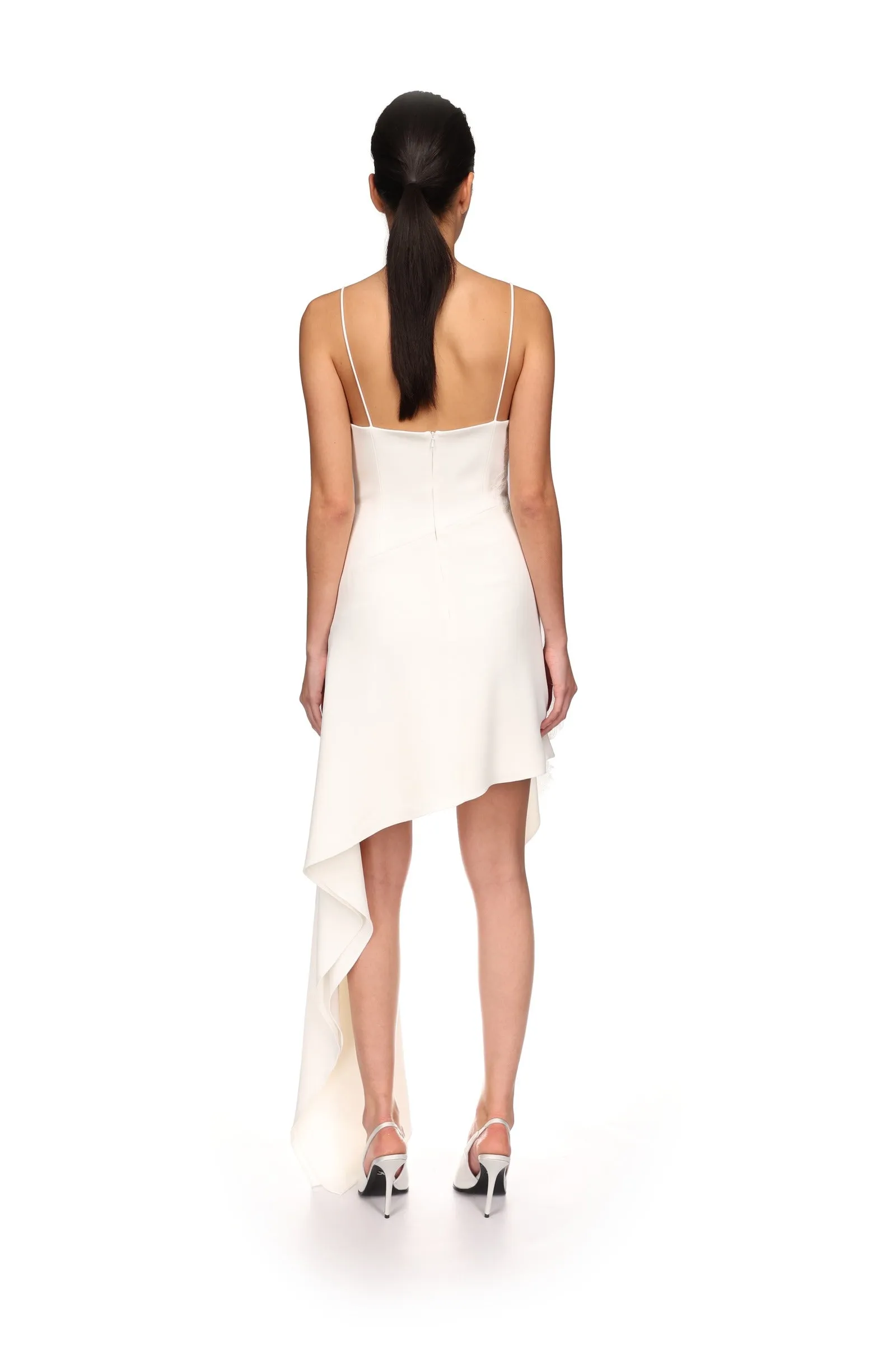 ASYMMETRIC LACE INSERT DRESS sold by David Koma product image thumbnail 5