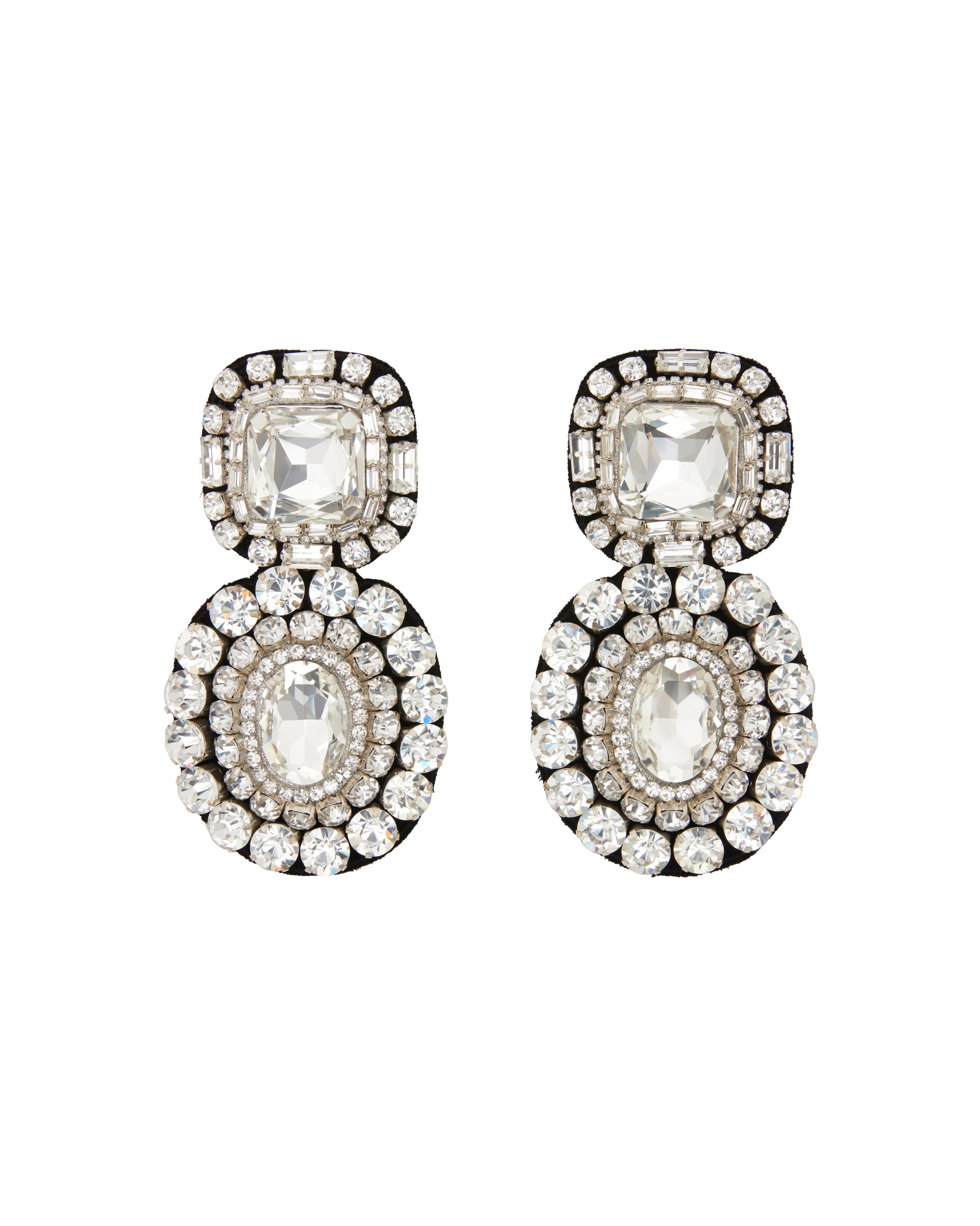 SILVER CRYSTAL EARRINGS sold by David Koma