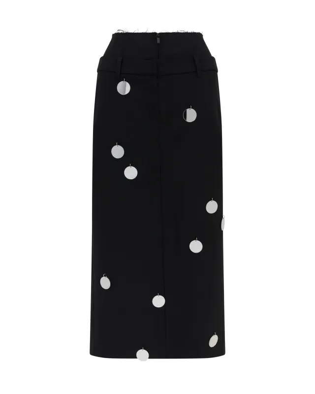 PLEXI MIRRORS MIDI SKIRT sold by David Koma