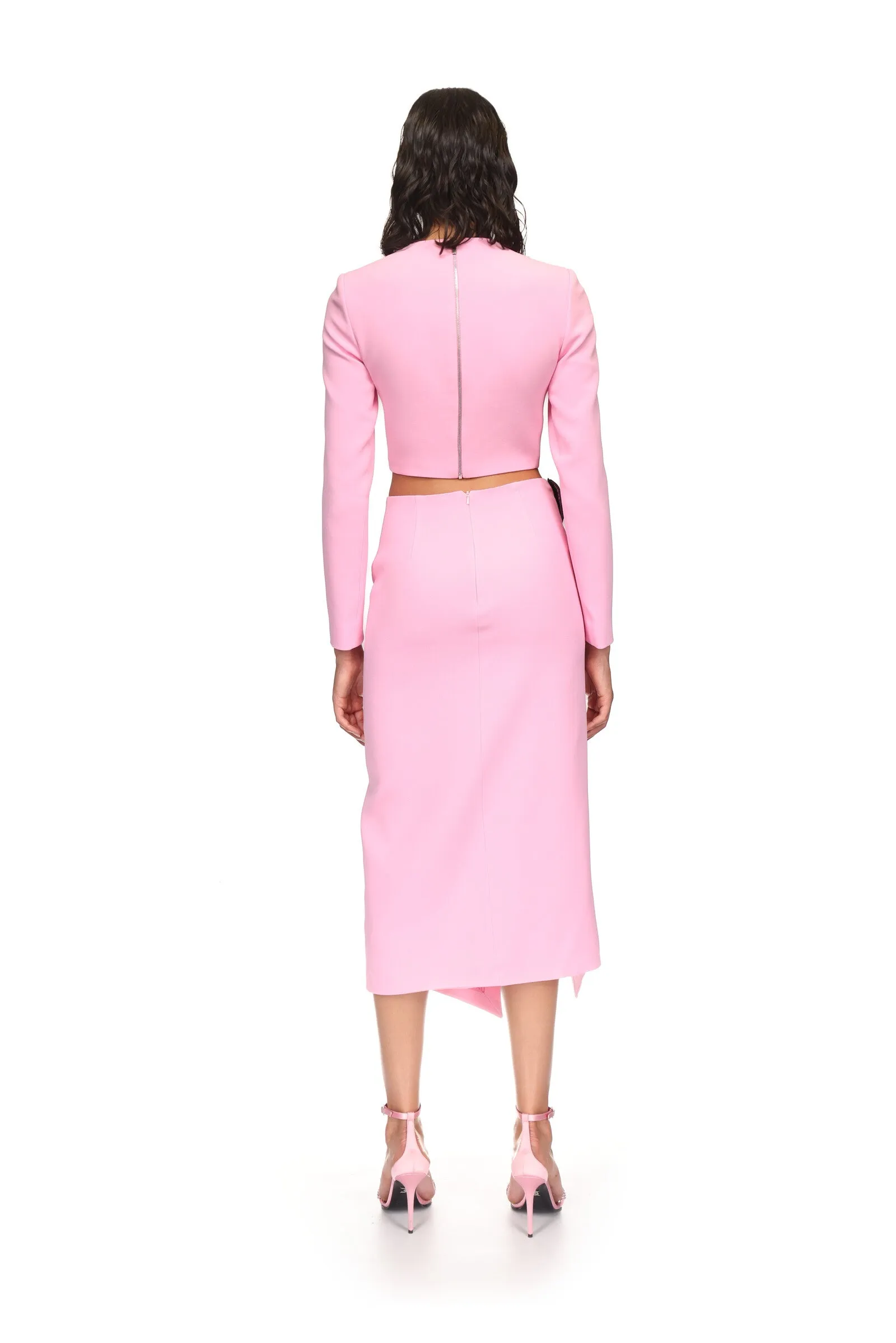 METALLIC TUBE TRIM CROP TOP sold by David Koma product image thumbnail 5