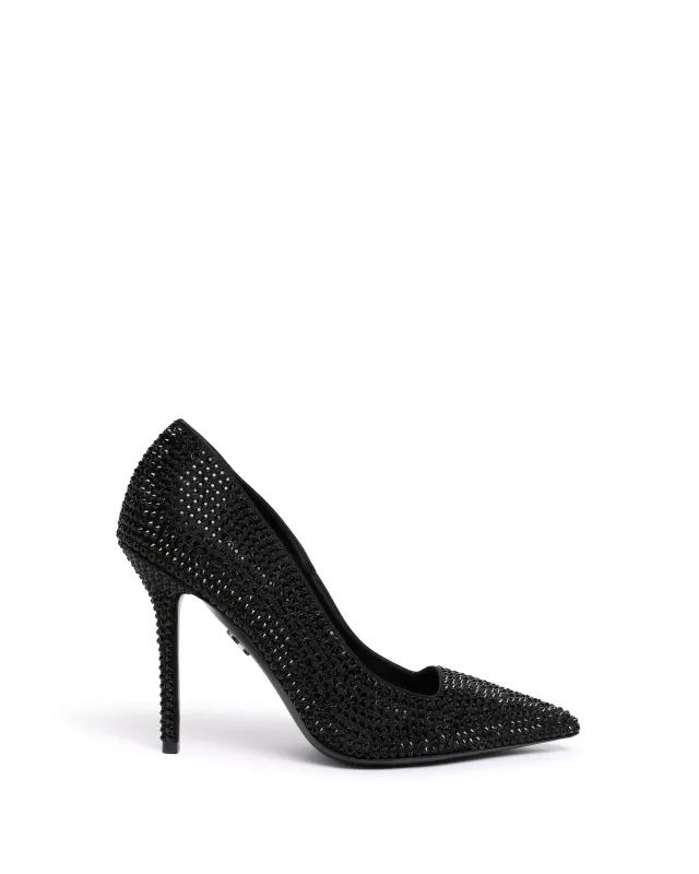 ALL OVER CRYSTAL PUMPS IN BLACK made by David Koma