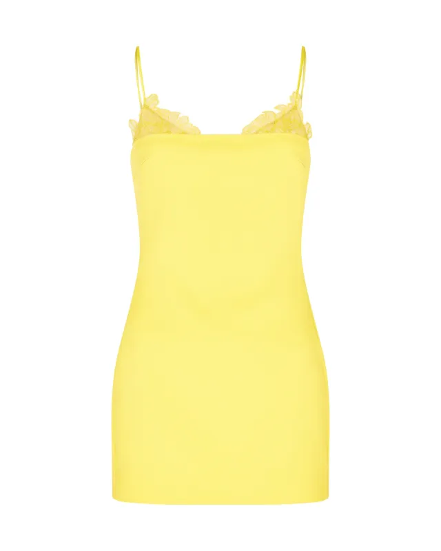 LACE TRIM DETAIL MINI DRESS sold by David Koma