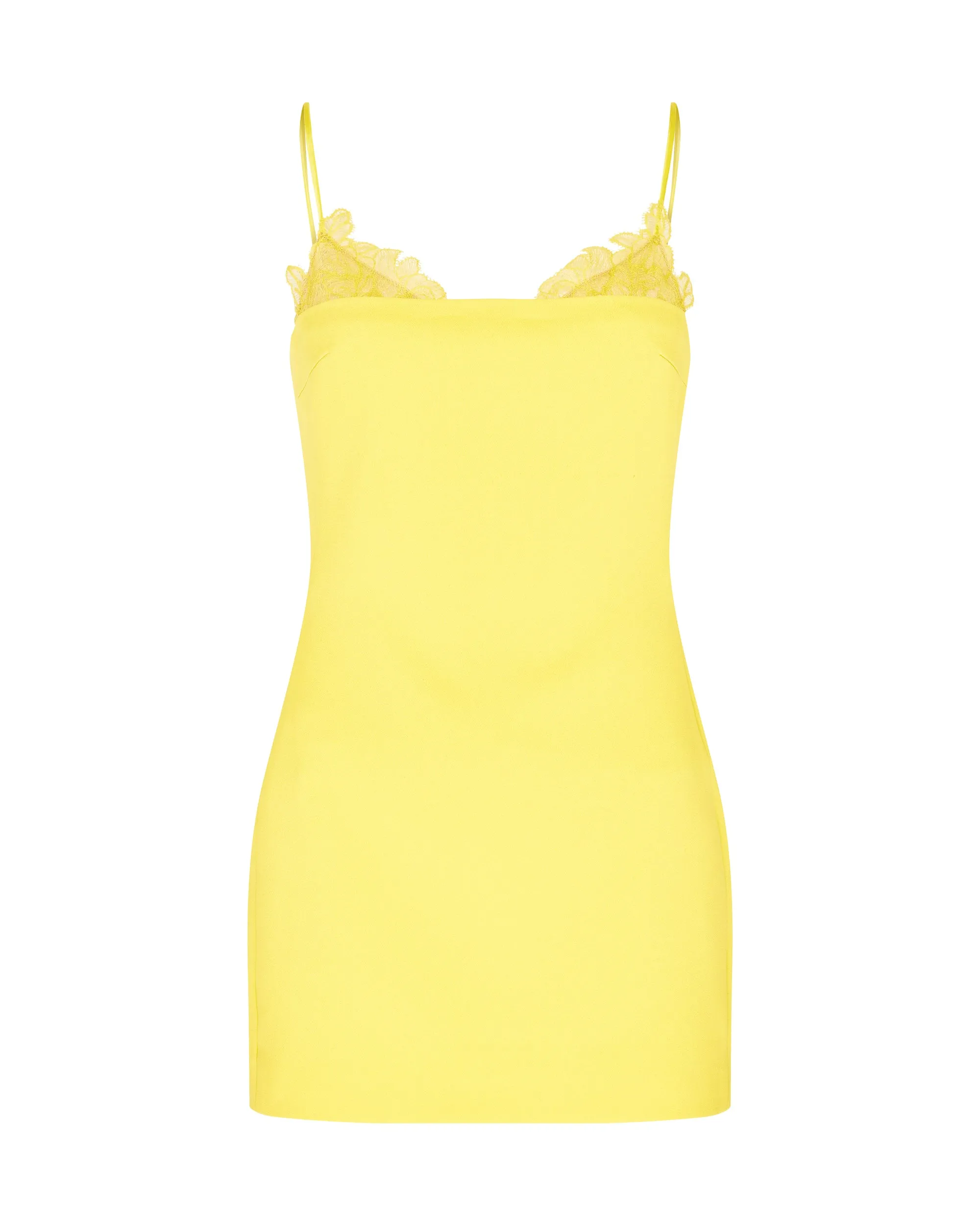 LACE TRIM DETAIL MINI DRESS sold by David Koma