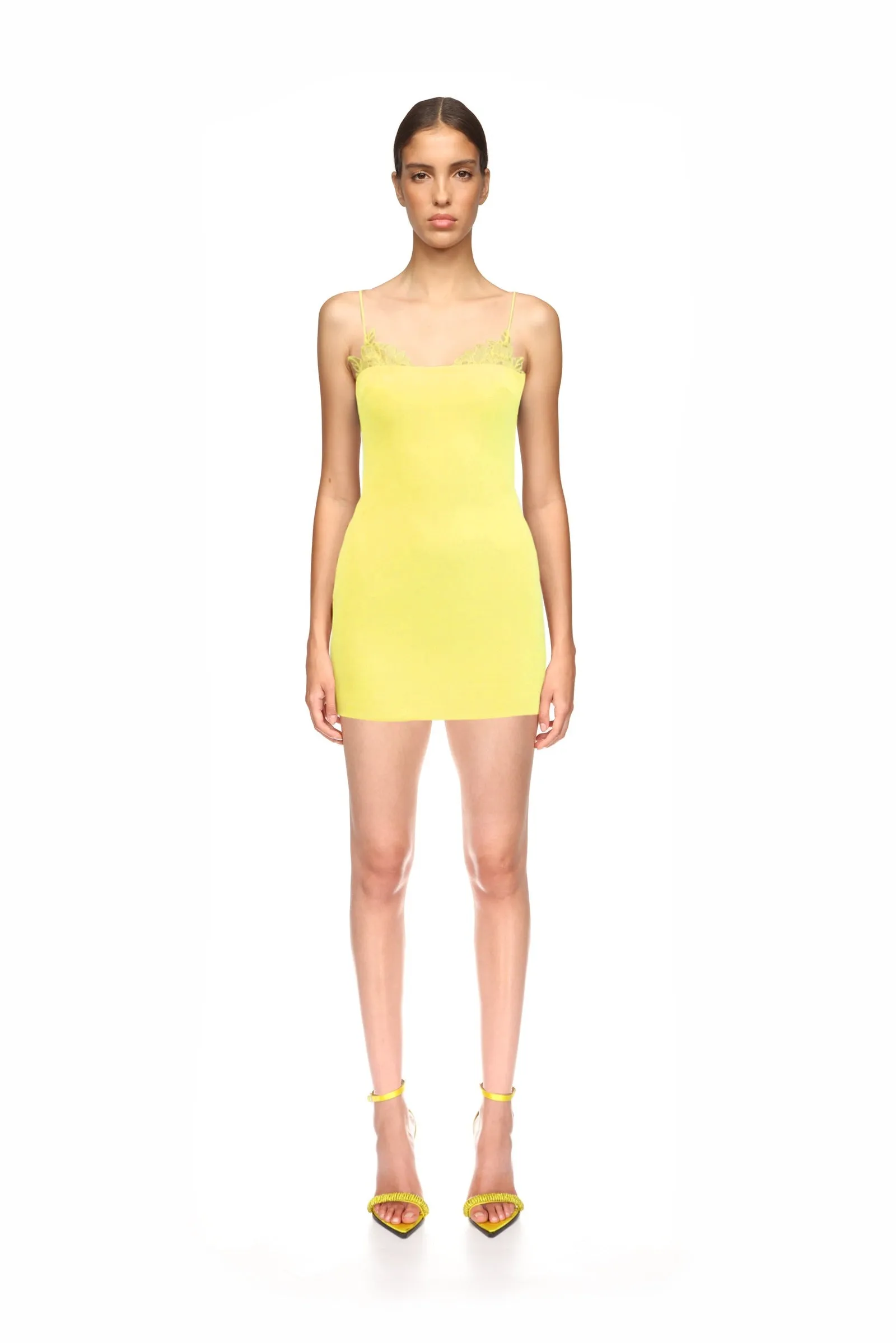 LACE TRIM DETAIL MINI DRESS sold by David Koma product image thumbnail 2