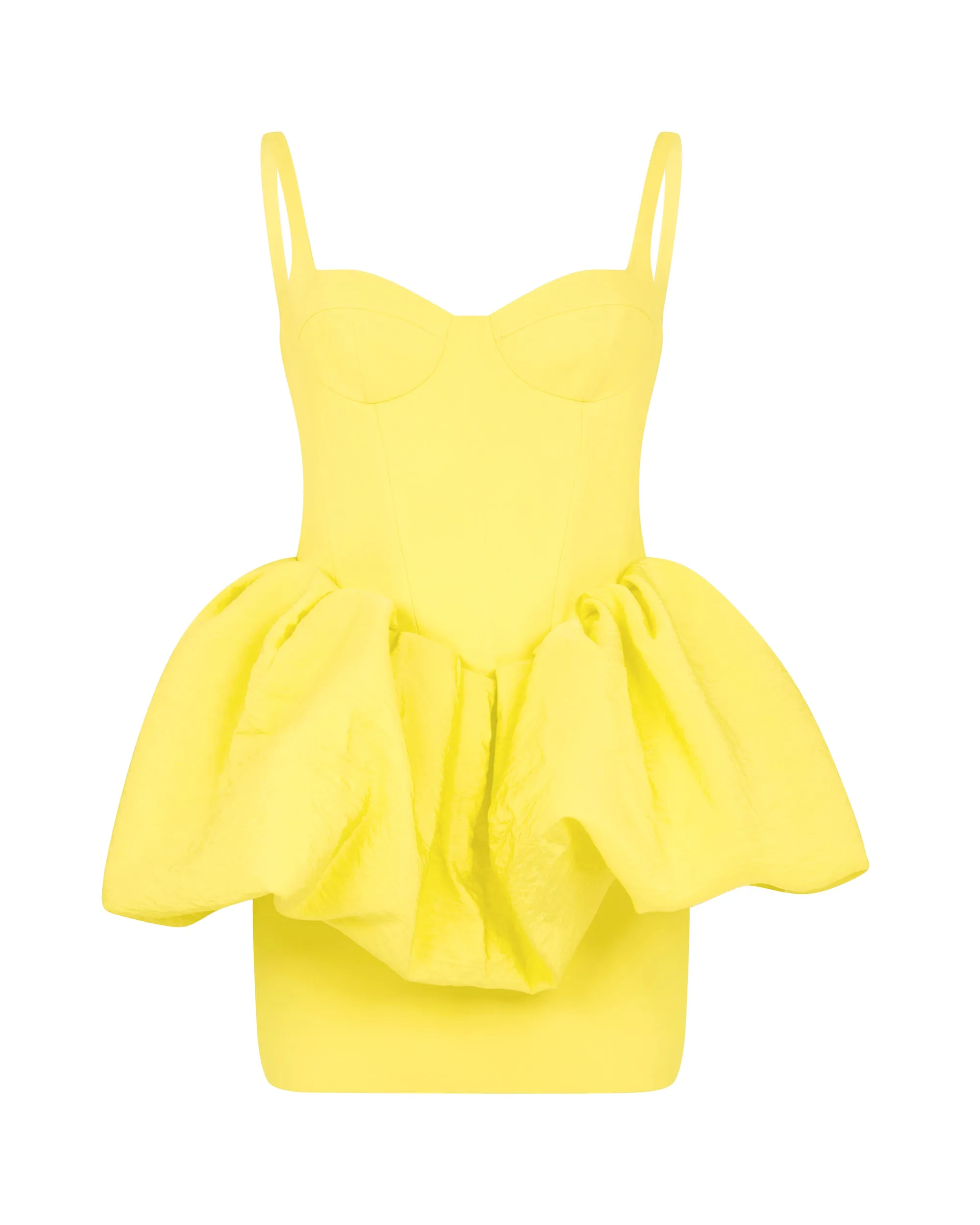 PUFF SKIRT DETAIL MINI DRESS sold by David Koma