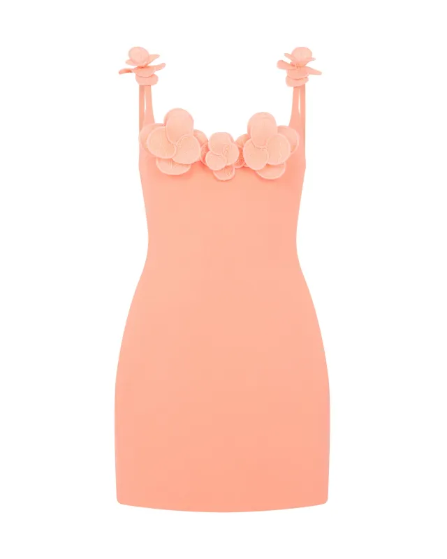 3D LACE FLOWER MINI DRESS sold by David Koma