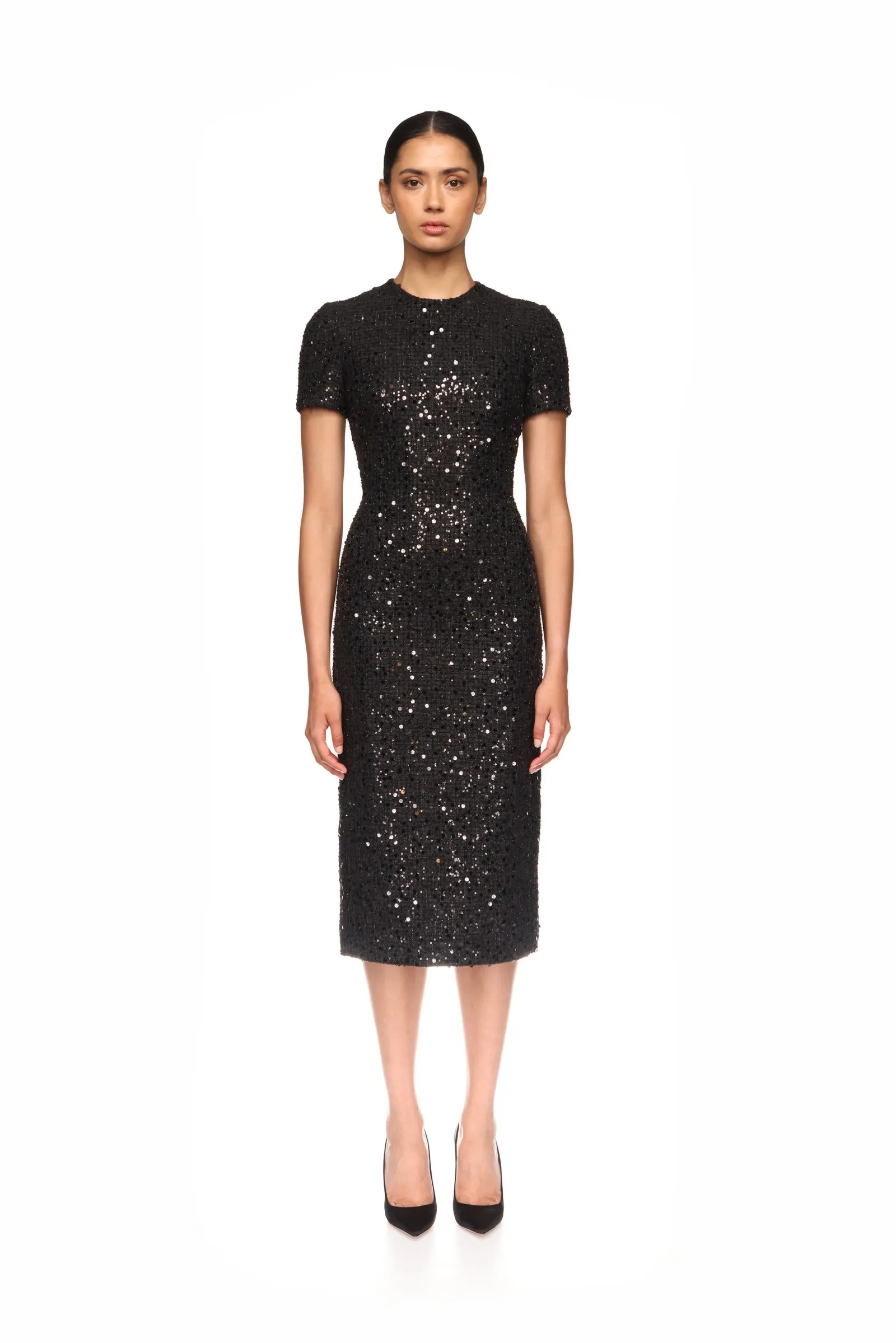 SEQUIN BOUCLE MIDI DRESS sold by David Koma product image thumbnail 2