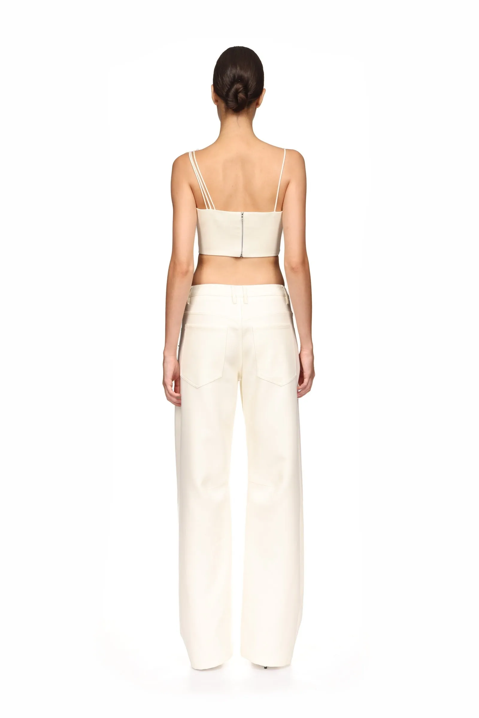 LACE ROSE EMBROIDERED CROP TOP sold by David Koma product image thumbnail 5