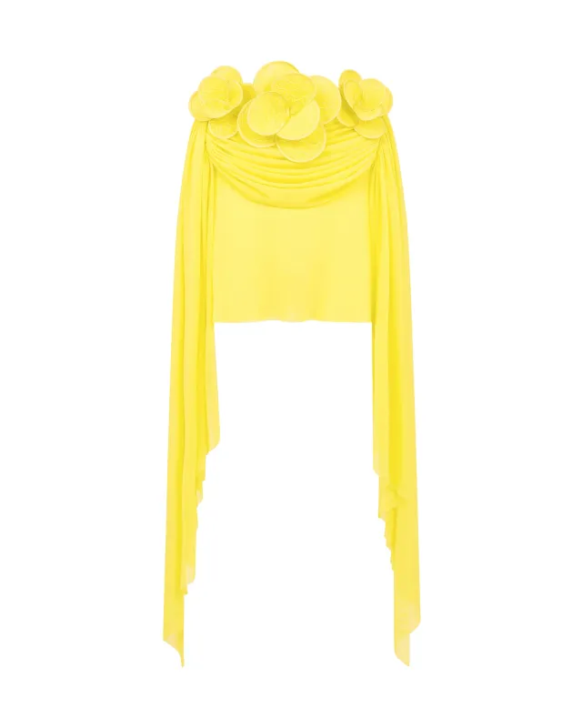 3D LACE FLOWER MESH MINI SKIRT sold by David Koma