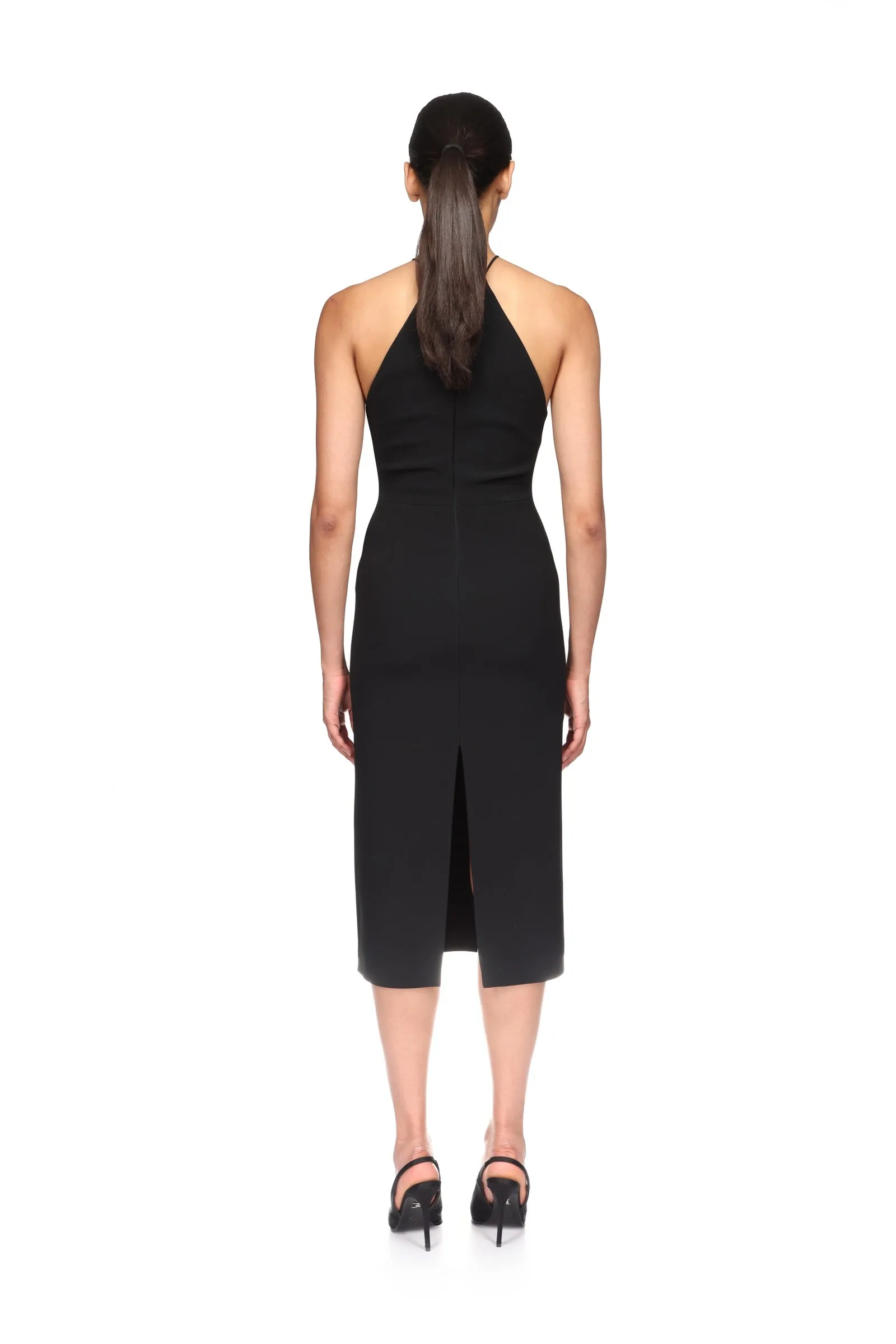 CRYSTAL ROSE HALTER MIDI DRESS sold by David Koma product image thumbnail 5