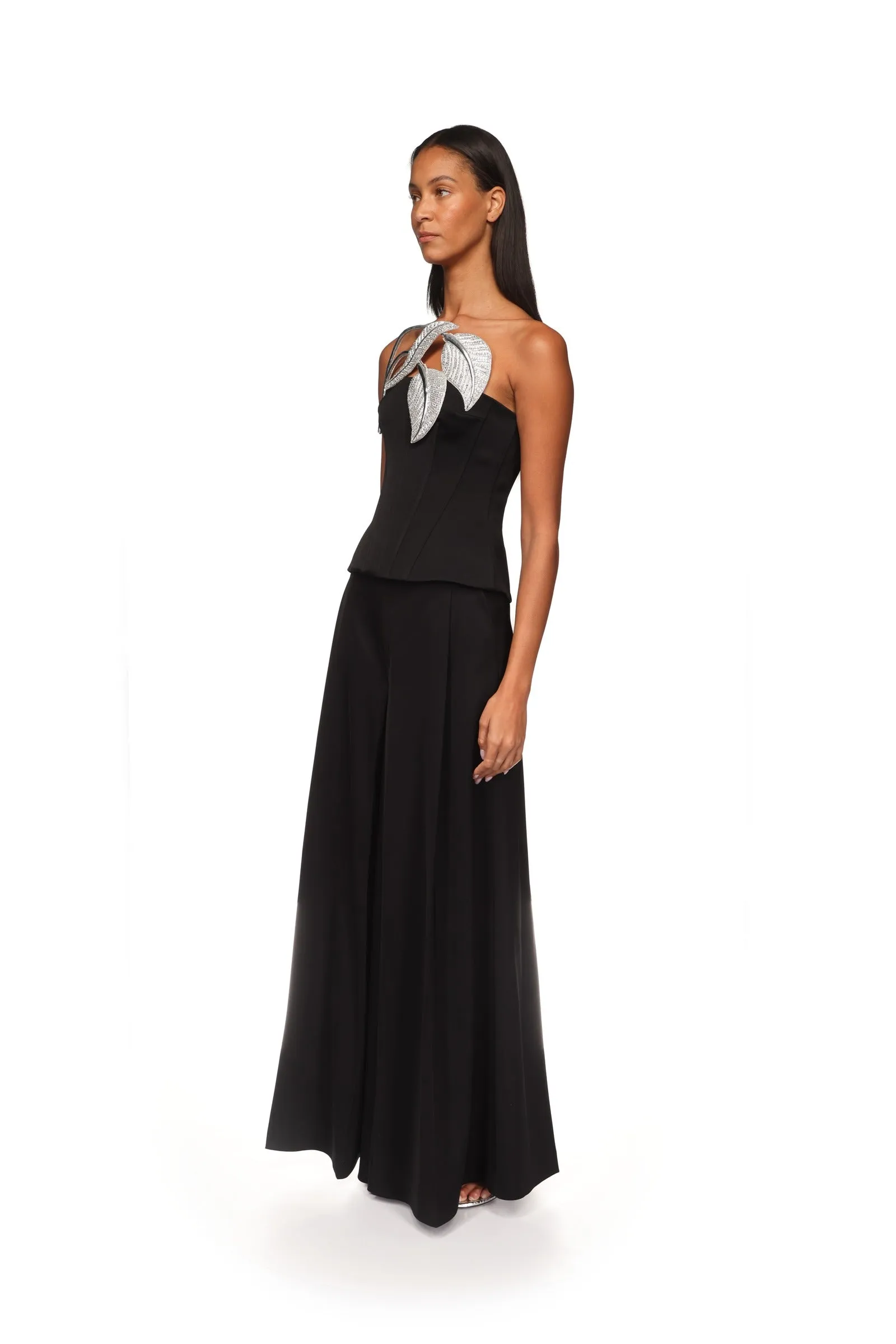 CRYSTAL LEAF CORSET TOP sold by David Koma product image thumbnail 3
