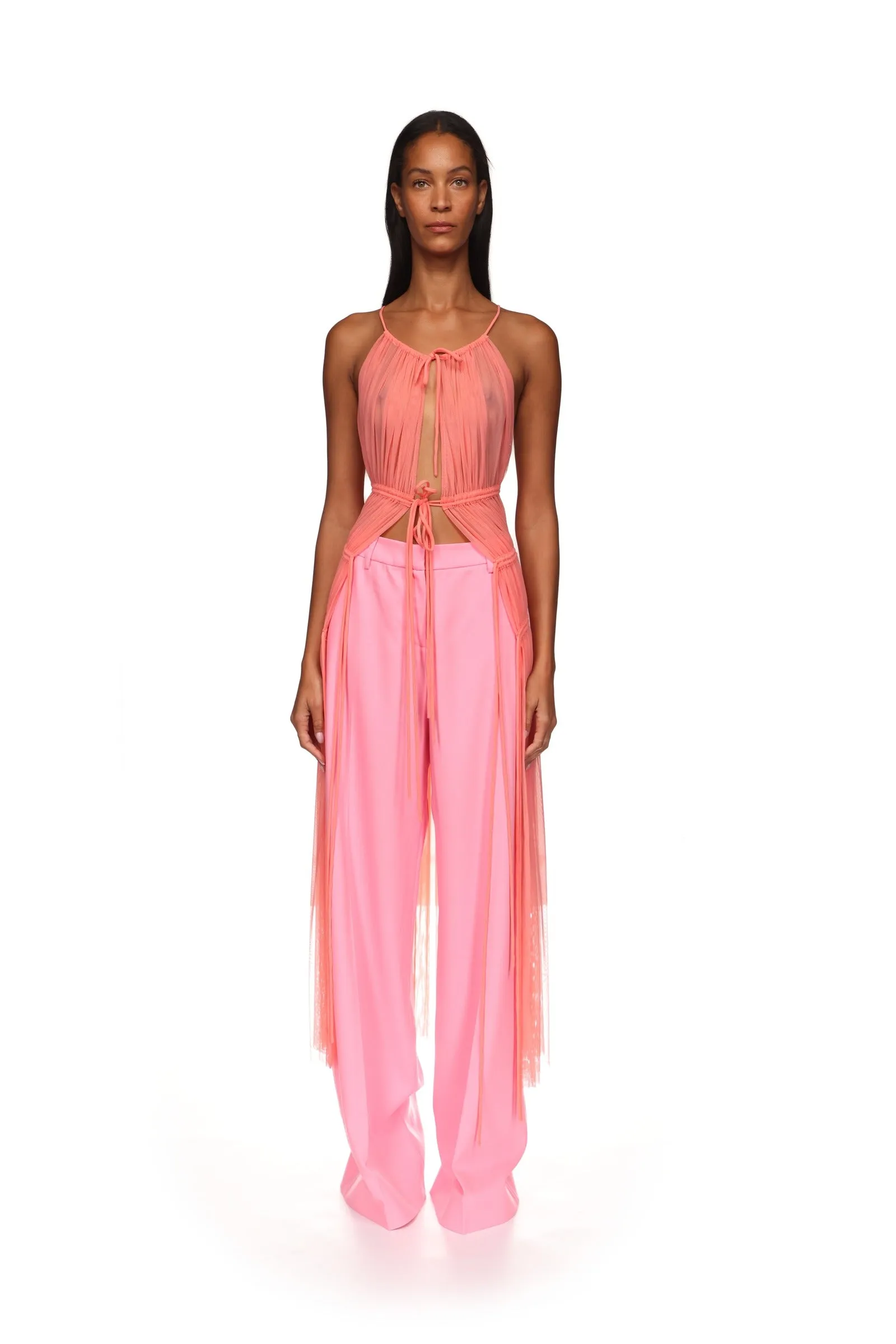 WIDE LEG TAILORED TROUSERS sold by David Koma product image thumbnail 2