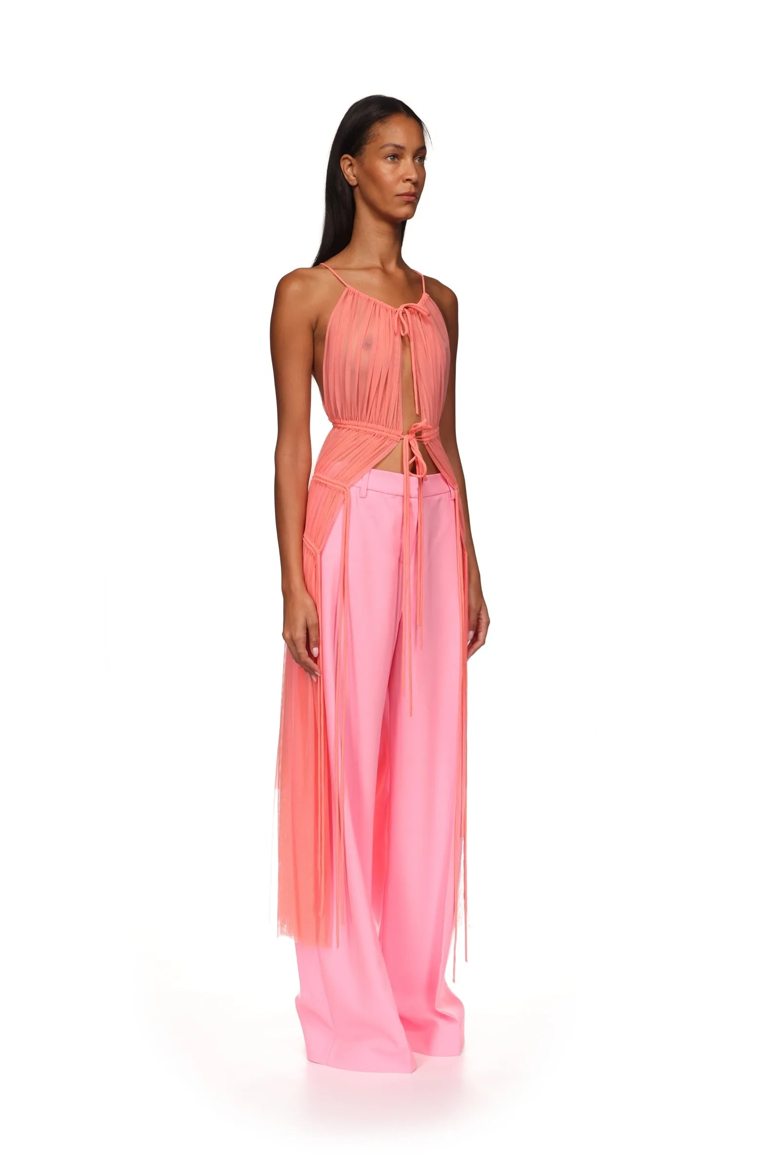 WIDE LEG TAILORED TROUSERS sold by David Koma product image thumbnail 4