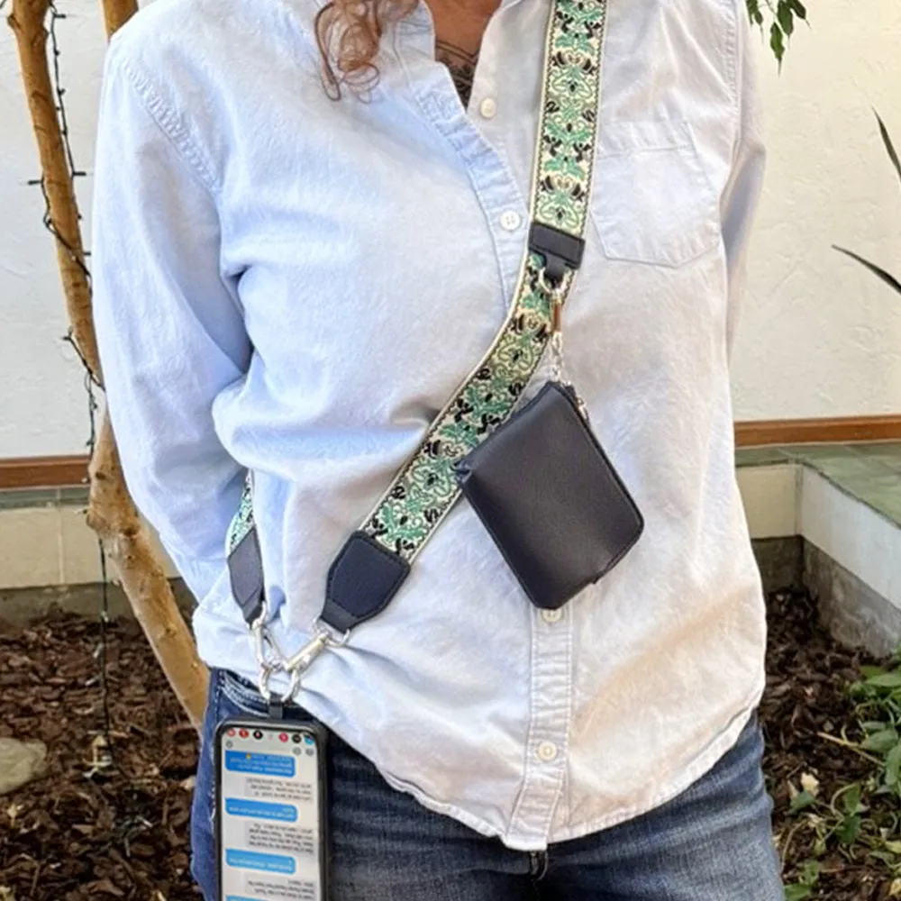 Clip & Go Strap w/RFID Pouch Brocade Pattern sold by Save The Girls product image thumbnail 3