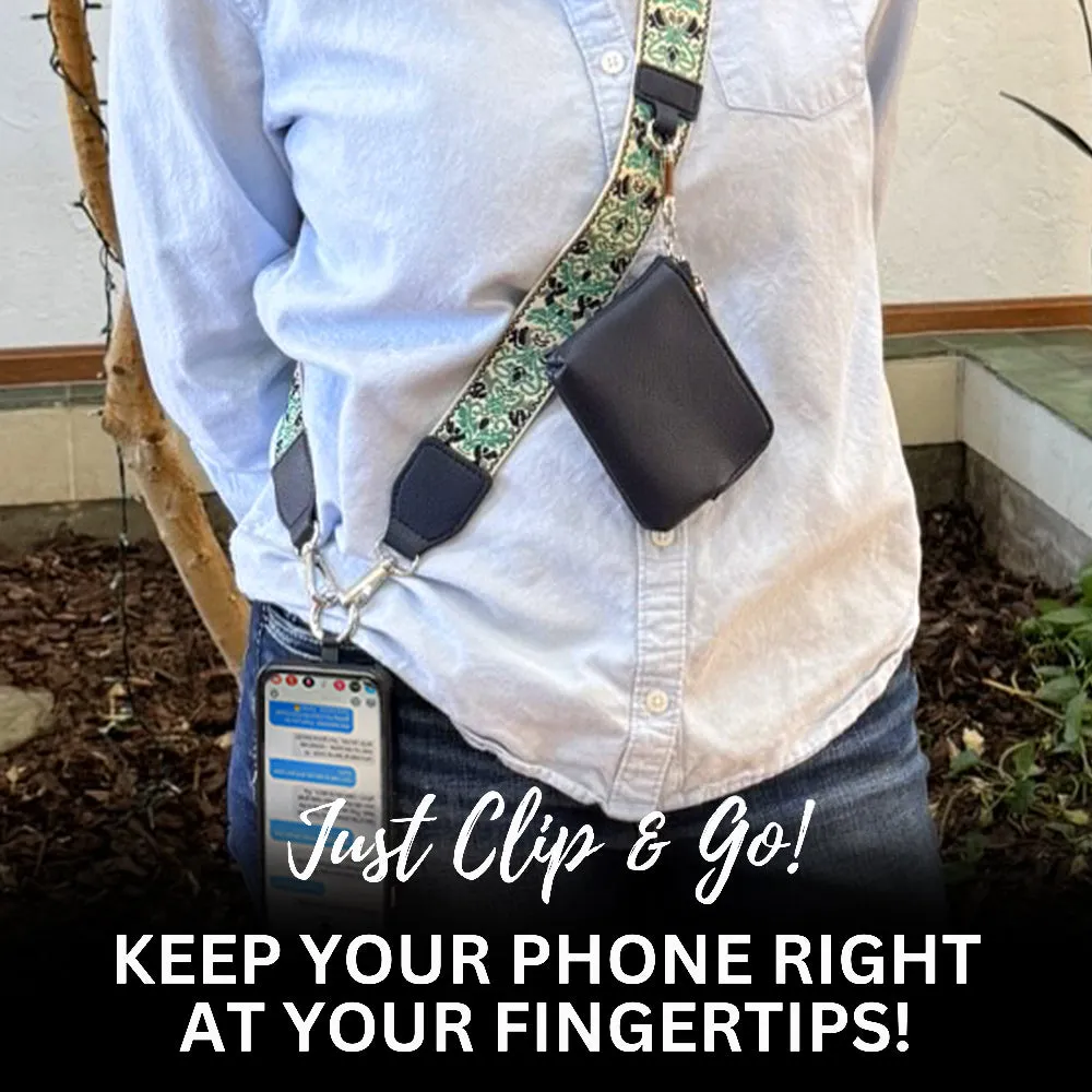 Clip & Go Strap w/RFID Pouch Brocade Pattern sold by Save The Girls product image thumbnail 2