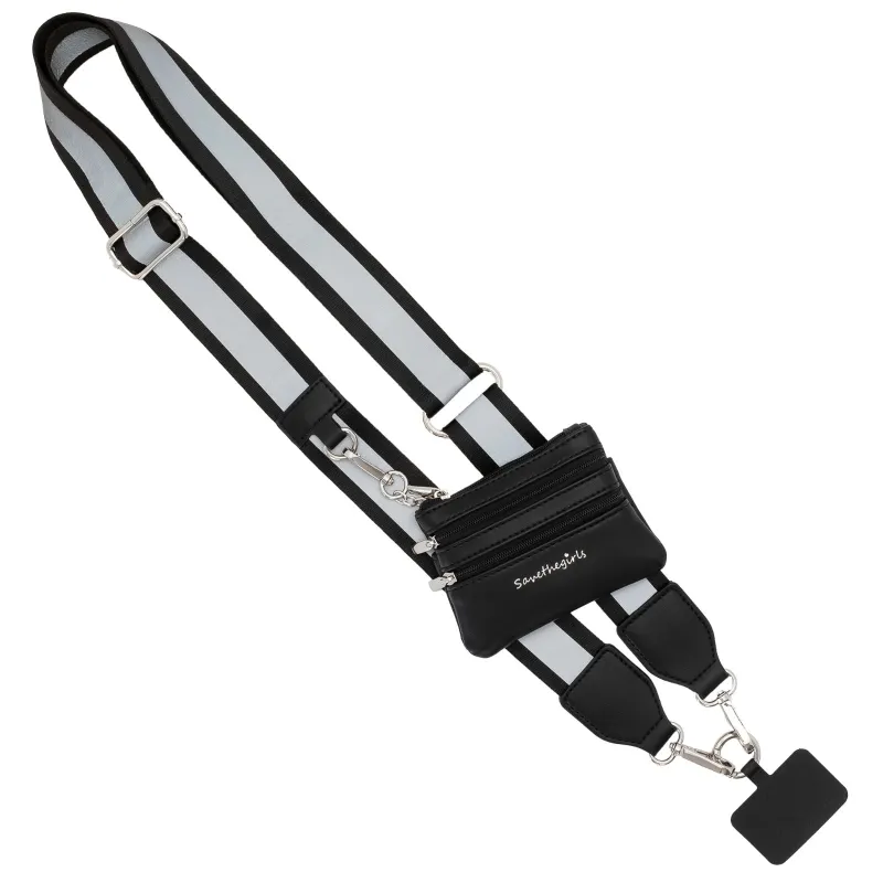 Clip & Go Strap with Pouch - Reflective Collection made by Save The Girls