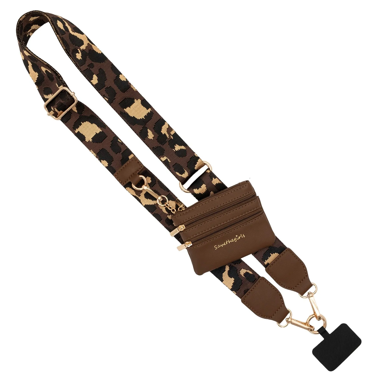 Clip & Go Strap with Pouch - Leopard Collection sold by Save The Girls