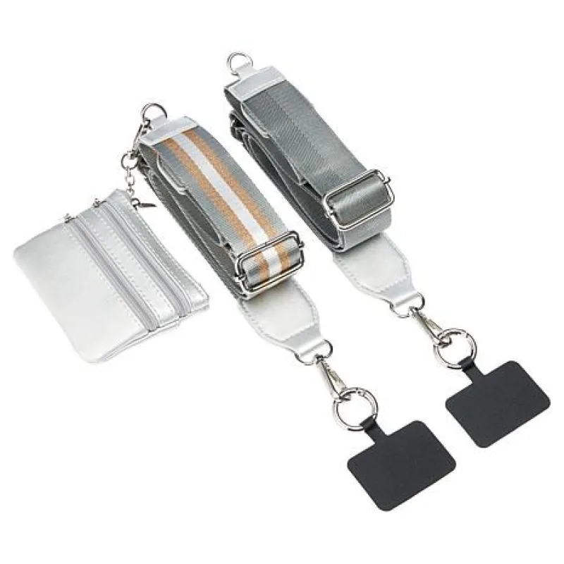 Clip & Go - Pack of 2 (Grey Stripe/Grey Solid) sold by Save The Girls