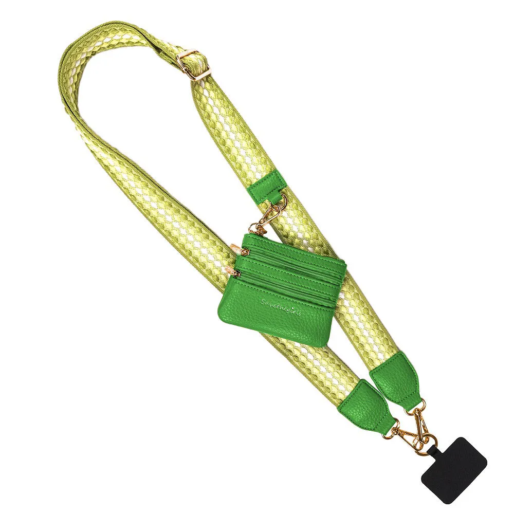 Clip & Go Strap w/Zippered Pouch Green Fun Dots sold by Save The Girls product image thumbnail 4