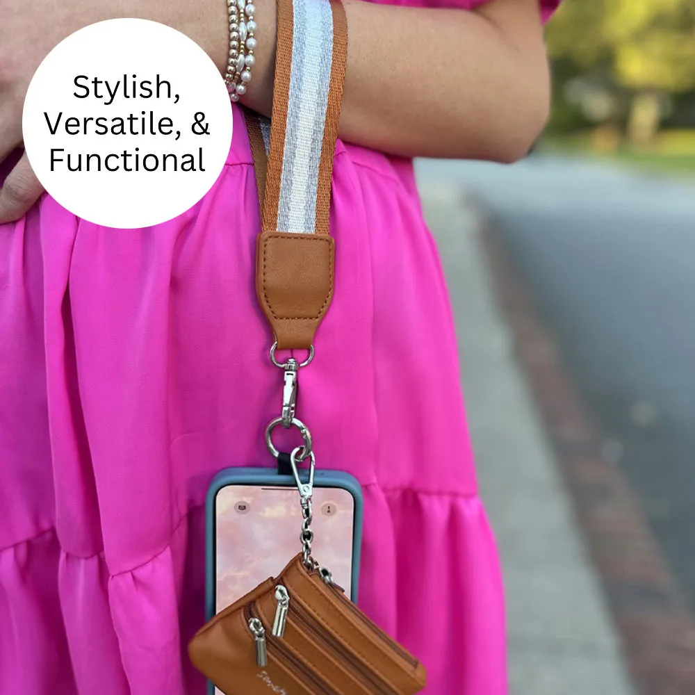 Clip & Go Strap with Pouch - Stripe Collection Copper sold by Save The Girls product image thumbnail 3