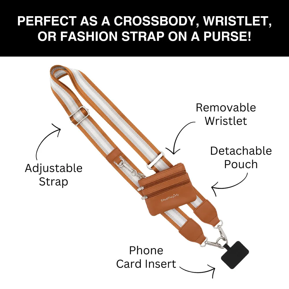 Clip & Go Strap with Pouch - Stripe Collection Copper sold by Save The Girls product image thumbnail 5