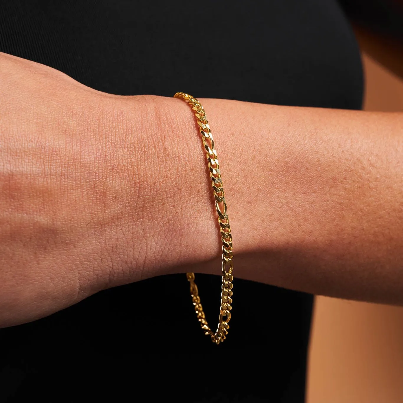 Narrow Figaro Chain Bracelet sold by 7879 product image thumbnail 2