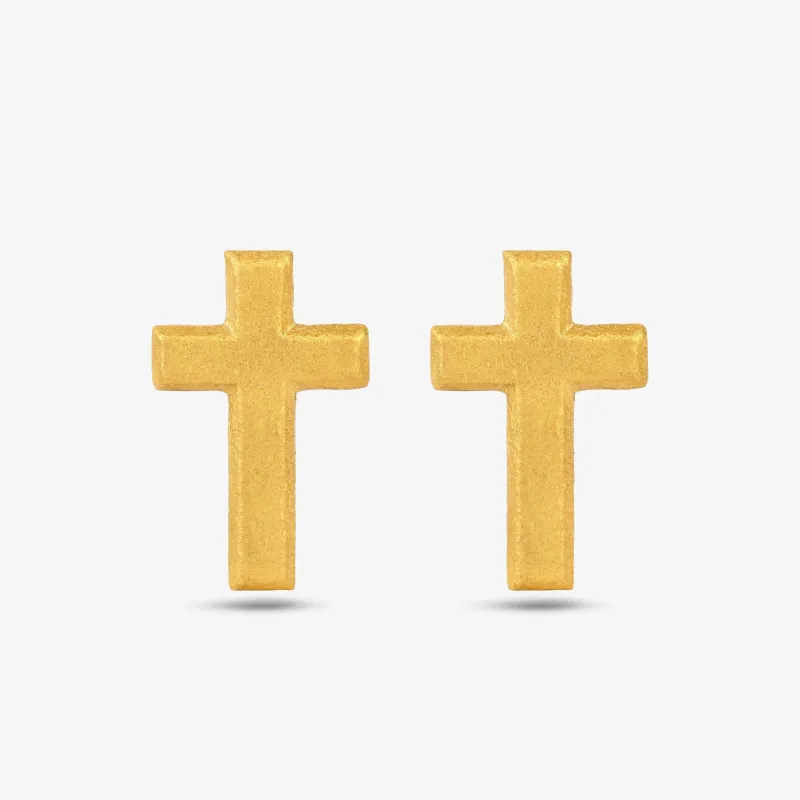 Cross Stud Earrings made by 7879