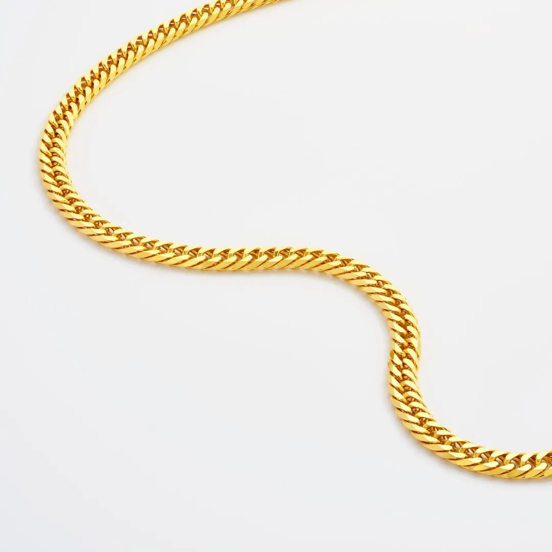 Statement Diamond Cut Double Curb Chain Necklace sold by 7879 product image thumbnail 3