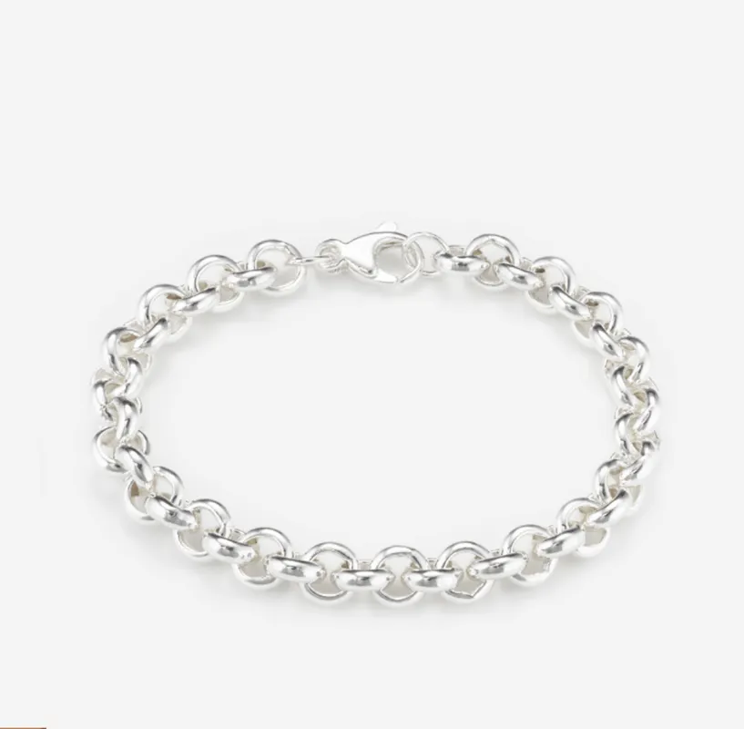 Wide Round Belcher Chain Bracelet sold by 7879