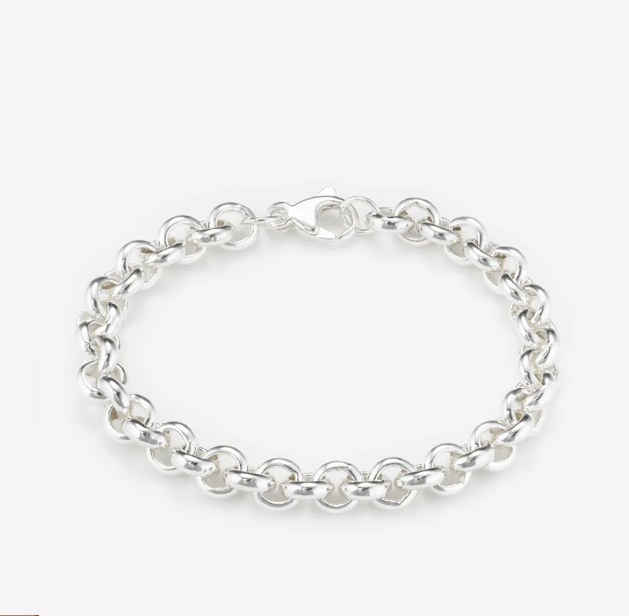 Wide Round Belcher Chain Bracelet sold by 7879