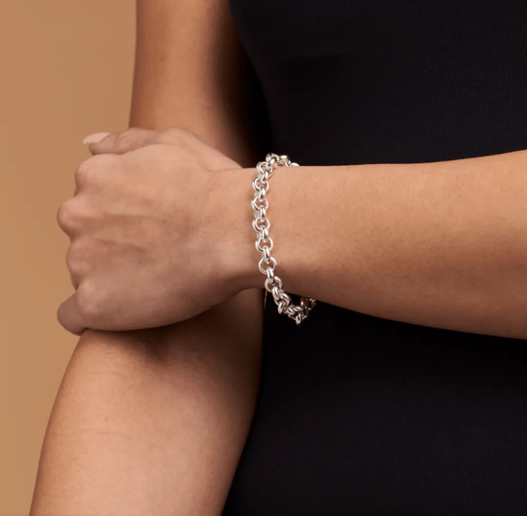 Wide Round Belcher Chain Bracelet sold by 7879 product image thumbnail 5