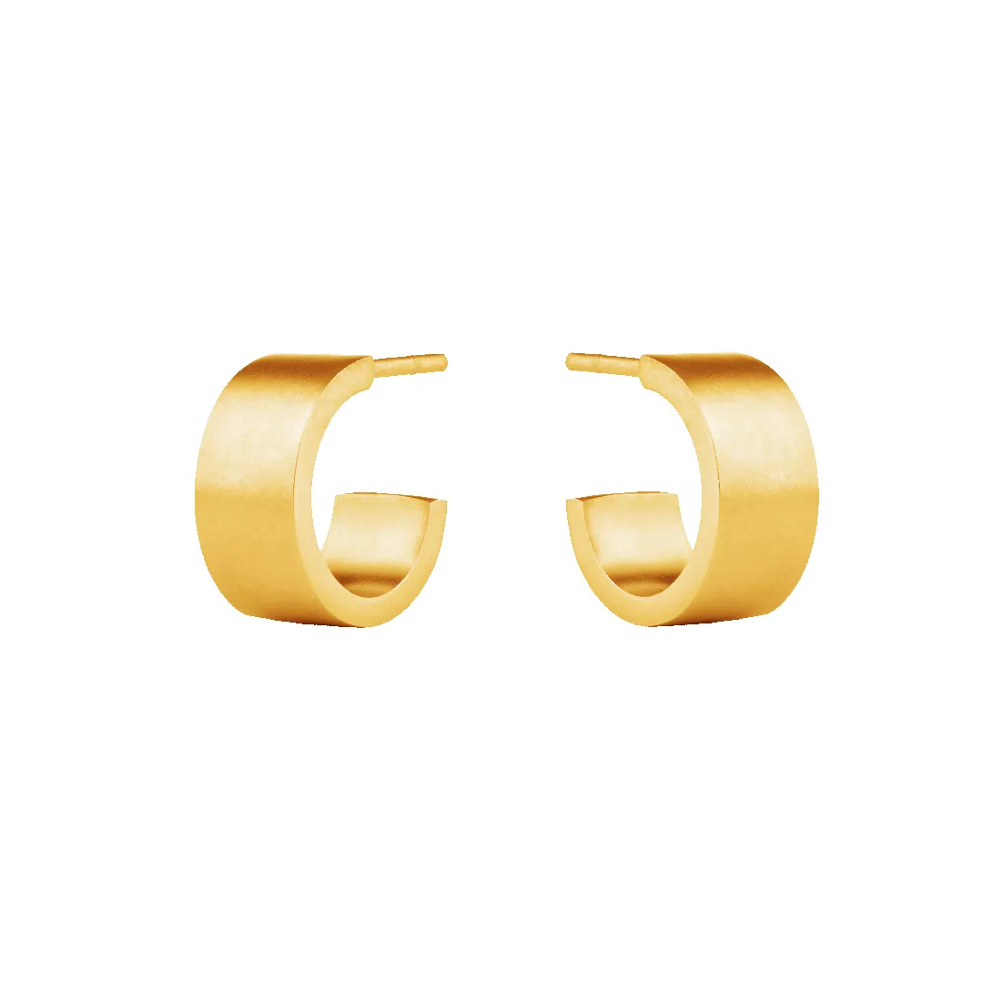 Small Flat Edge Hoop Earrings sold by 7879
