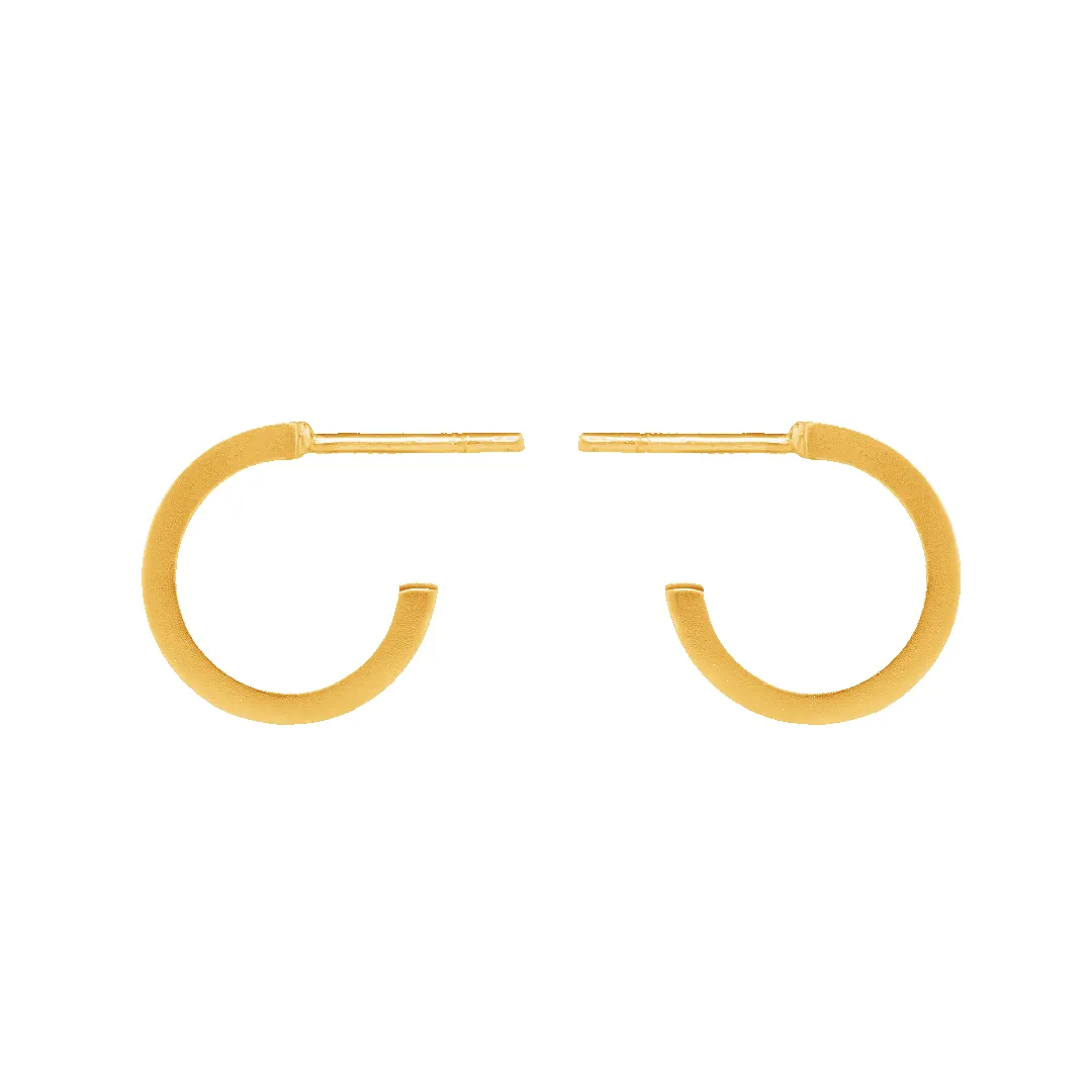 Small Flat Edge Hoop Earrings sold by 7879 product image thumbnail 5