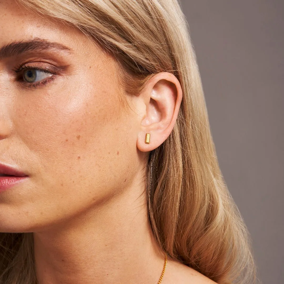 Mini Bullion Bar Stud Earrings sold by 7879 product image thumbnail 2