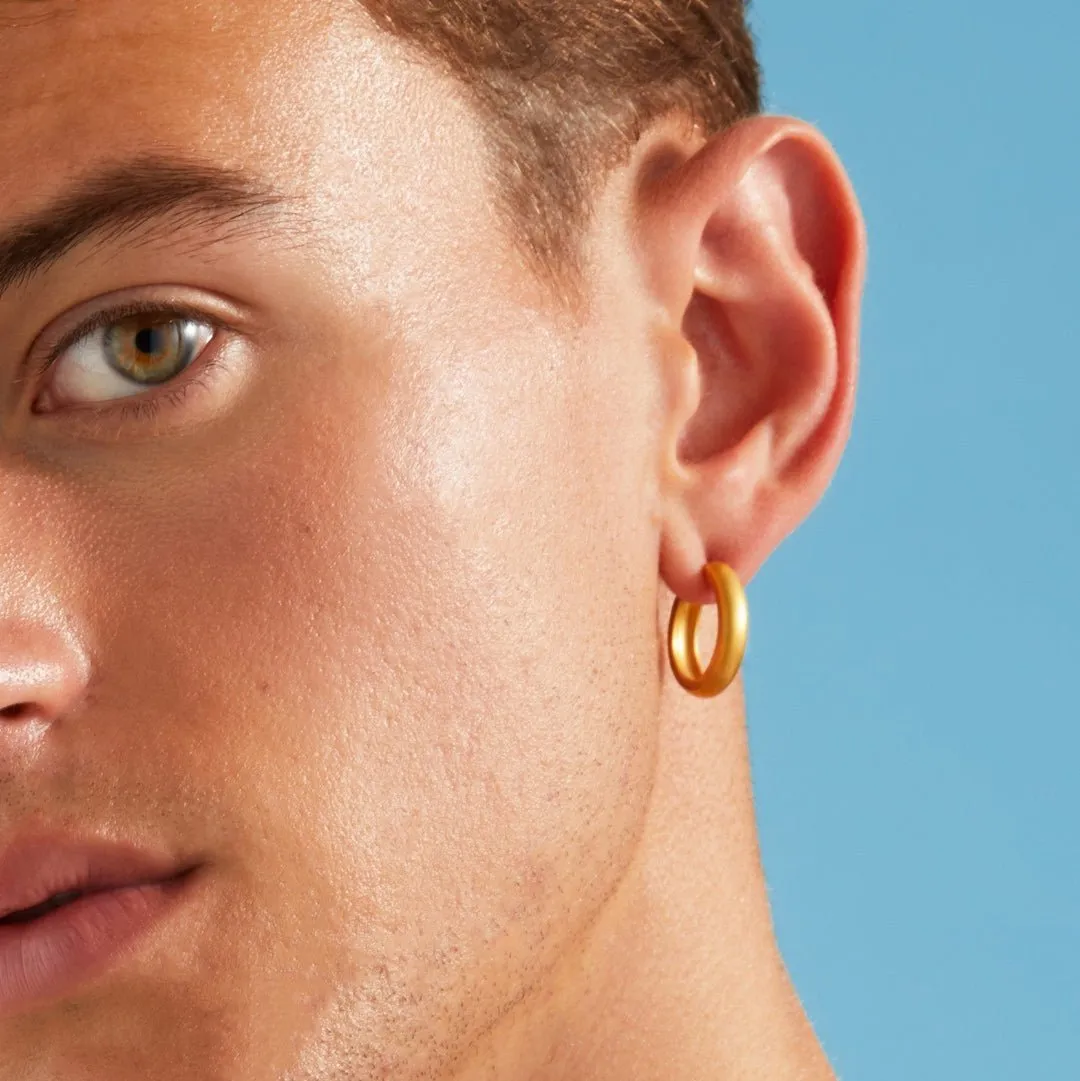 Medium Dome Hoop Earrings sold by 7879 product image thumbnail 4