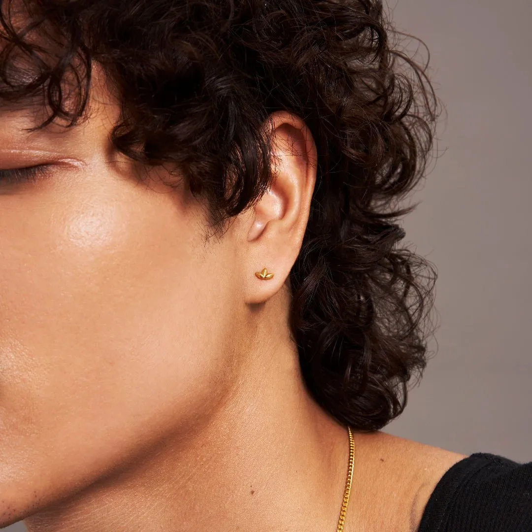 Lotus Stud Earrings sold by 7879 product image thumbnail 2