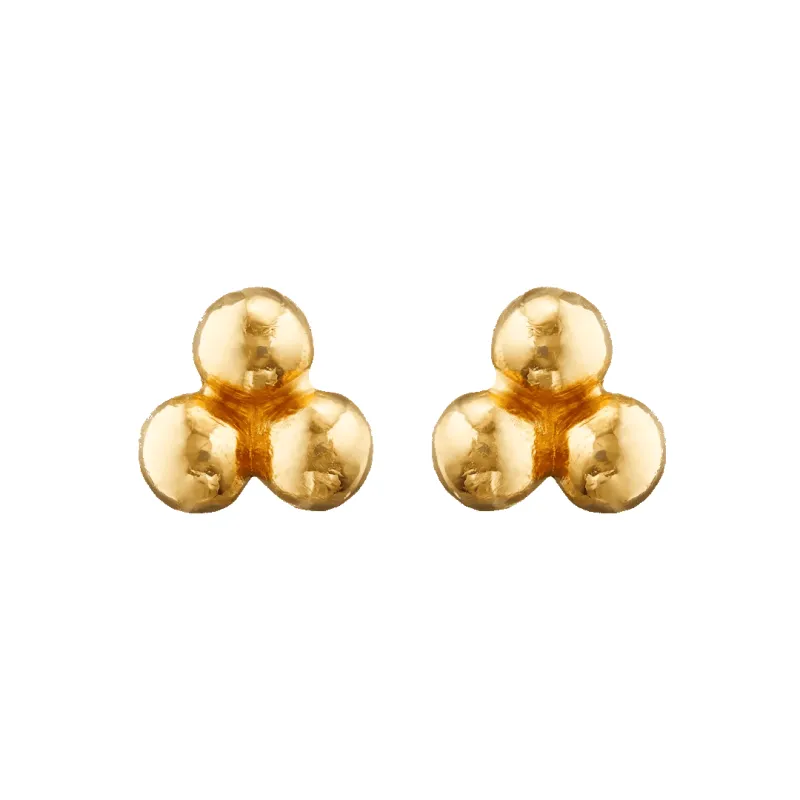 Trio Bead Stud Earrings sold by 7879