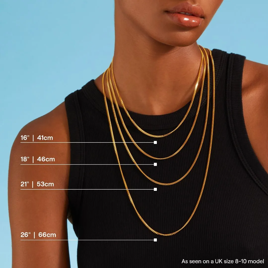 Diamond Cut Curb Chain Necklace sold by 7879 product image thumbnail 4