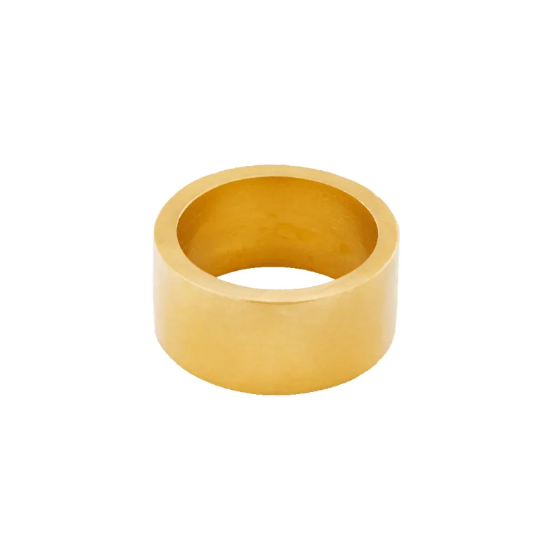 Statement Wide Flat Ring made by 7879