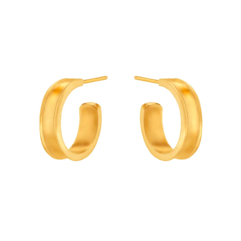 Liquid Metal Hoop Earrings made by 7879