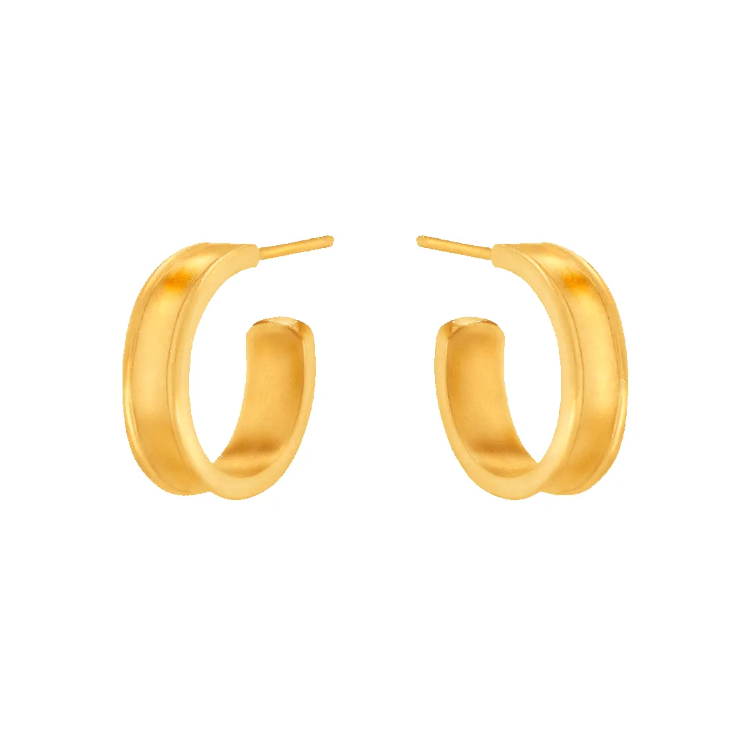 Liquid Metal Hoop Earrings sold by 7879