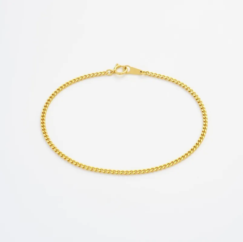 Diamond Cut Curb Chain Bracelet sold by 7879