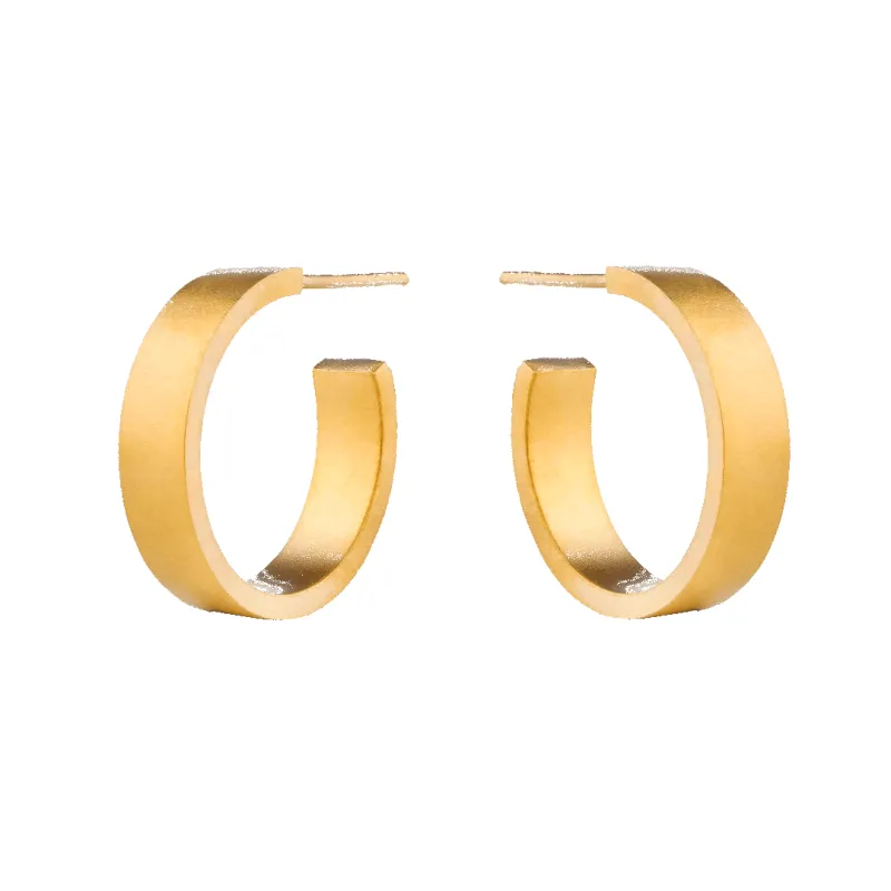 Flat Edge Hoop Earrings sold by 7879