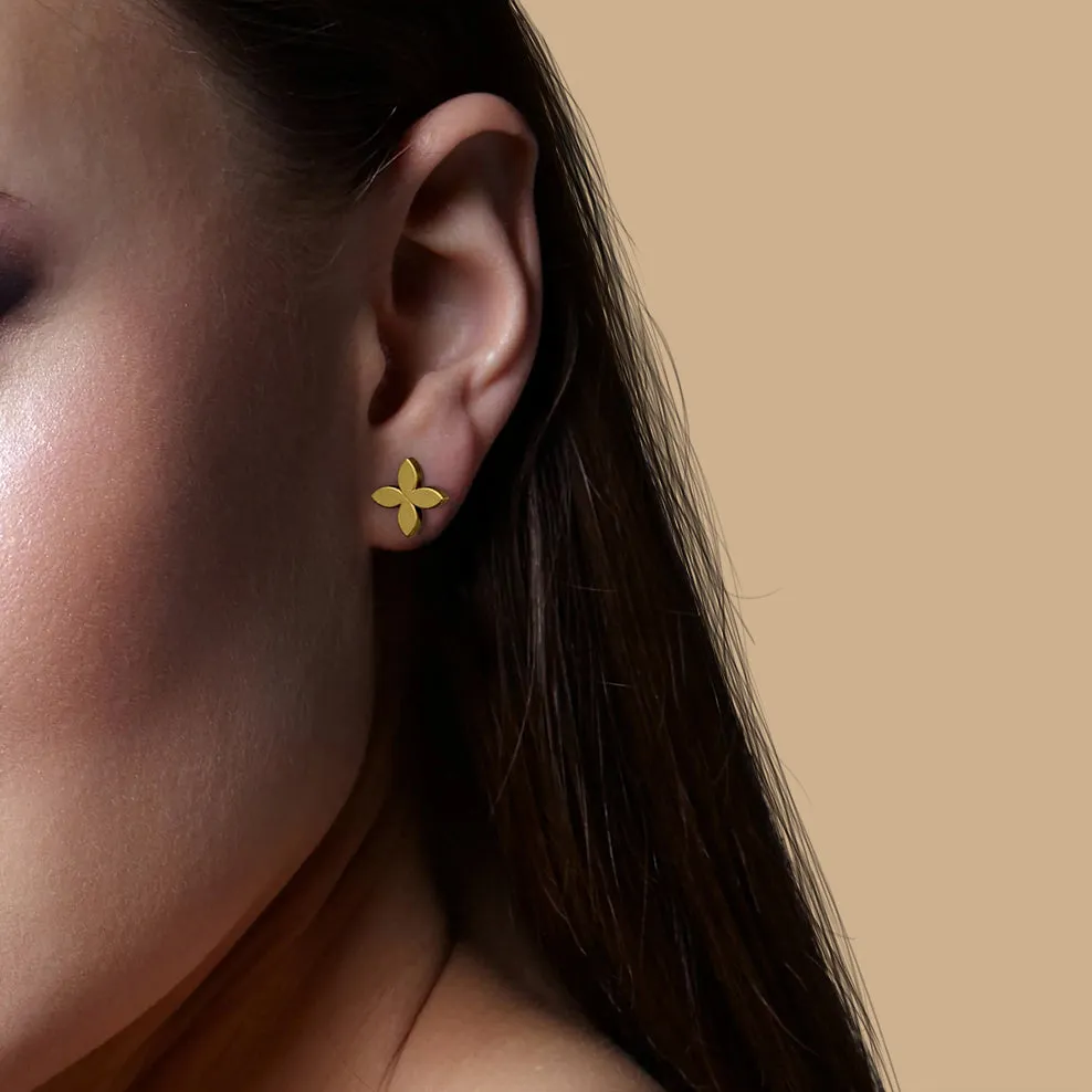 Floral stud earrings sold by 7879 product image thumbnail 2