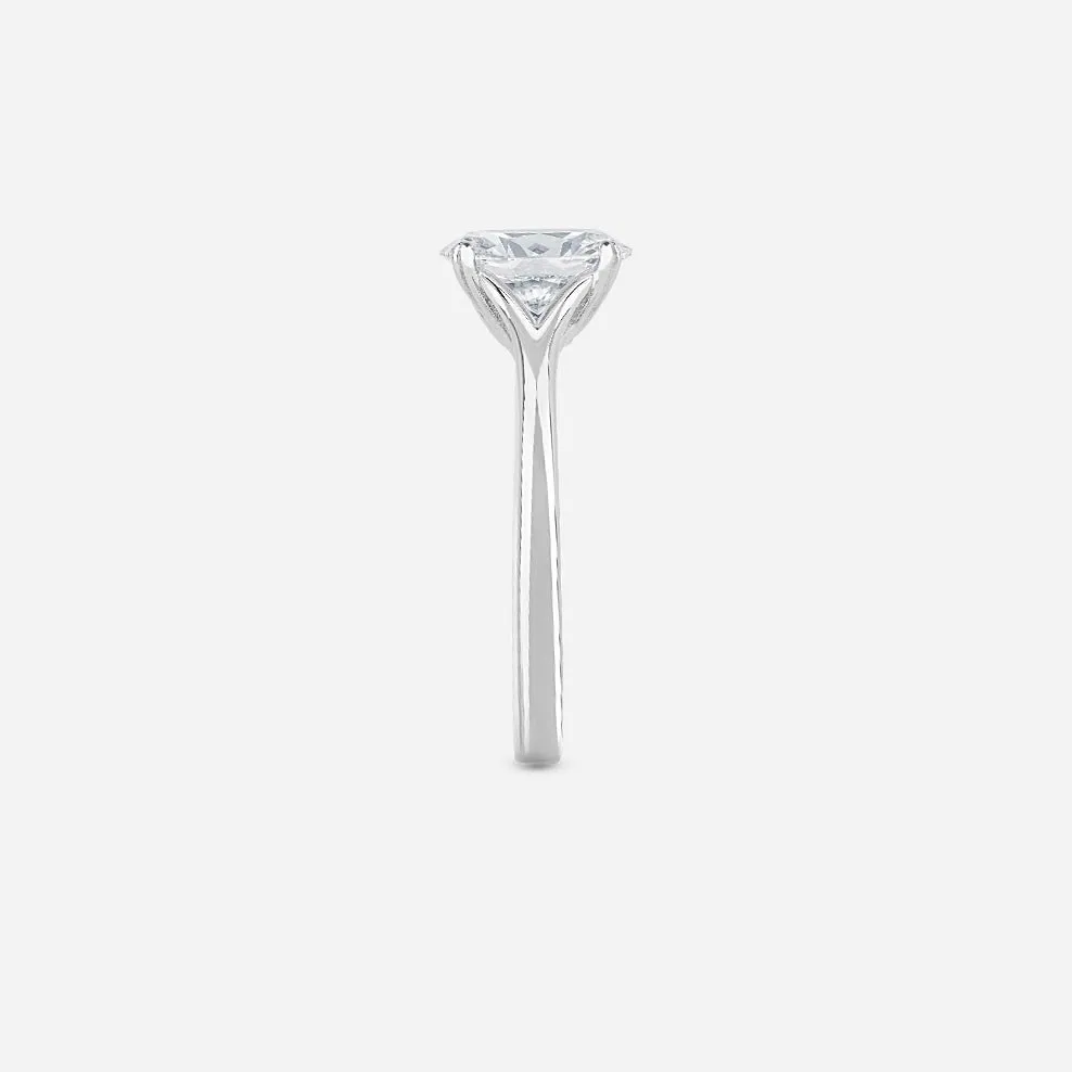 Oval Cut Diamond Ring - Colour D/VVS sold by 7879 product image thumbnail 4